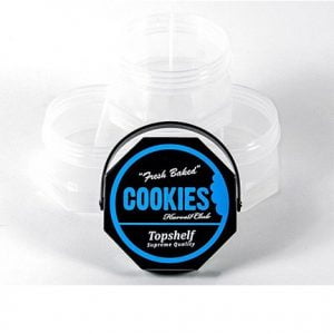 Clear Cookies Large Stack Jar