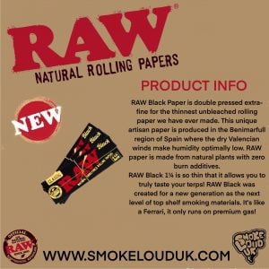 RAW Black 1/14s Papers
