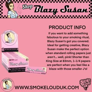 blazy susan pink 1 1/4 rolling papers