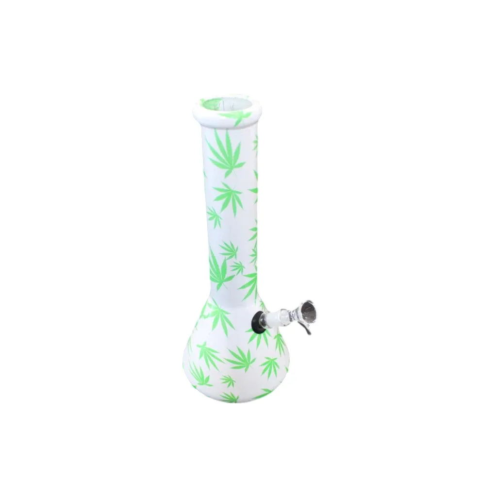 glass printed beaker bong 40cm