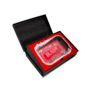 raw aficionado glass ashtray
